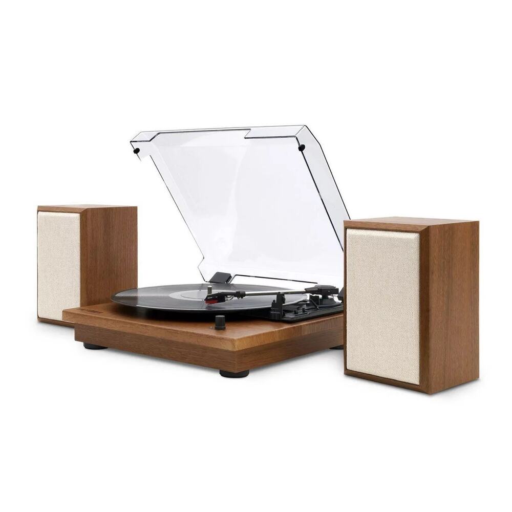 Victrola The Kingfield Record Player Bluetooth Shelf System w Bookshelf Speakers - Picture 8 of 10
